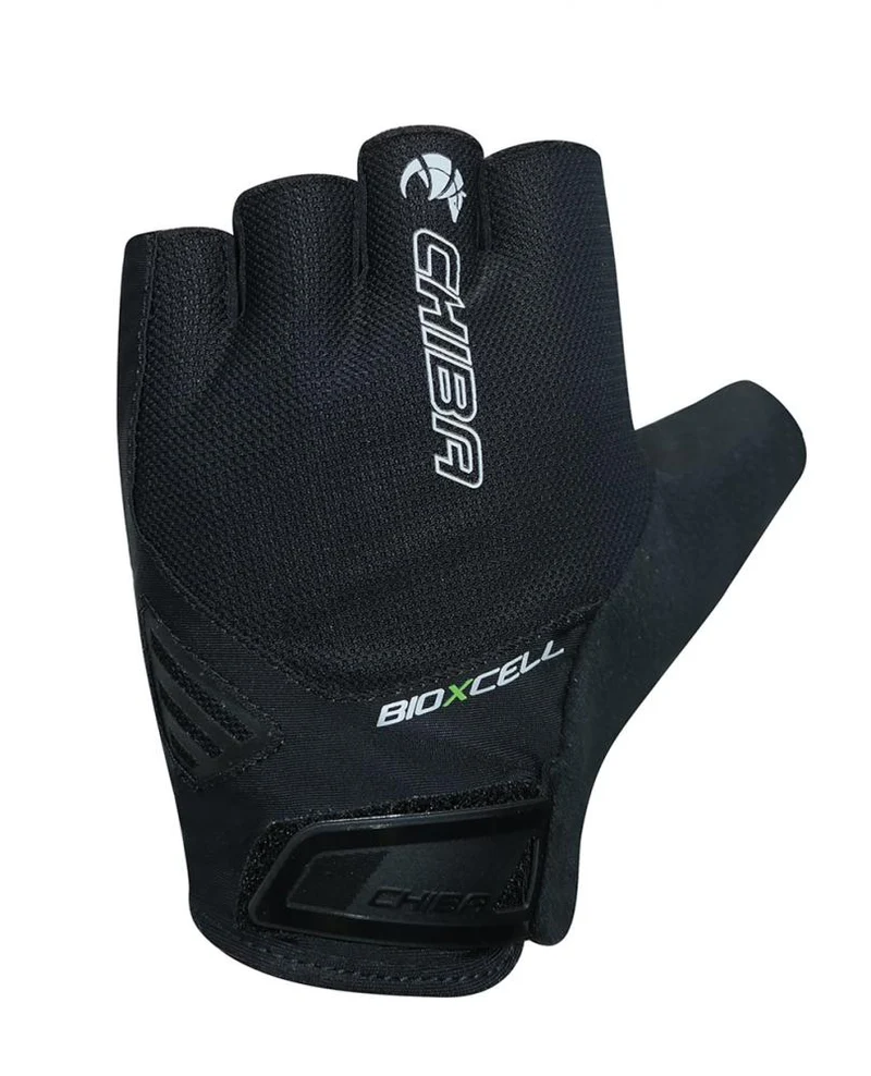 CHIBA BioXCell Air - Radhandschuhe kurz, schwarz, S, atmungsaktiv mit BioXCell Gelpolsterung
