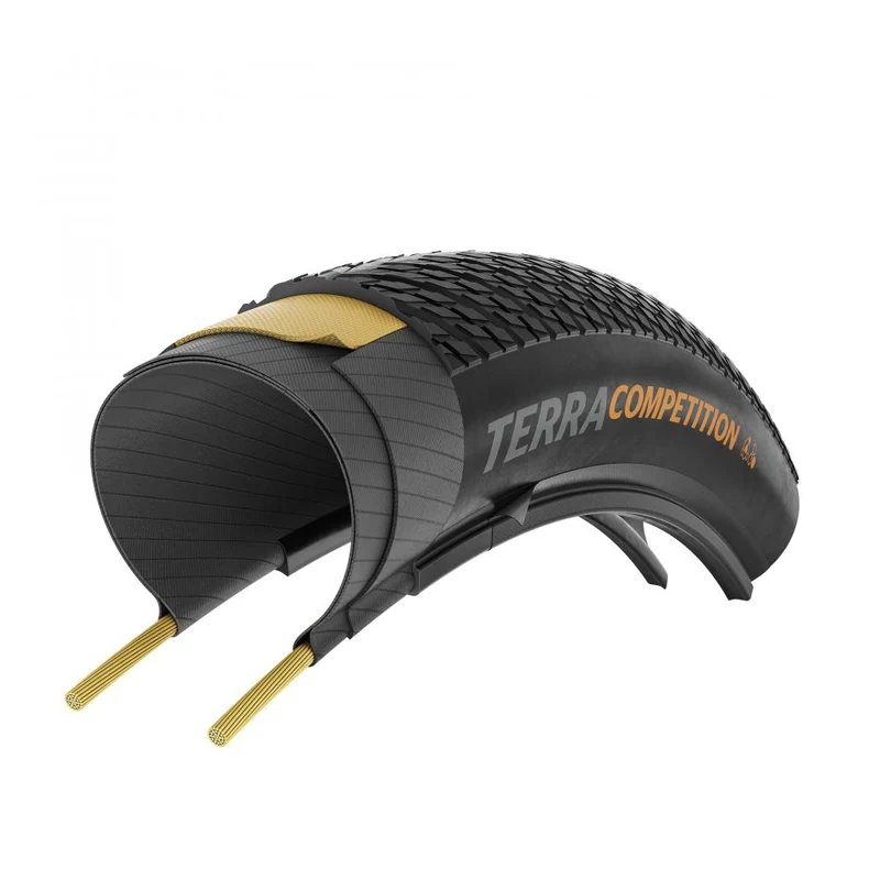 Continental Terra Competition Faltreifen 40-622 Schwarz - Gravel-Reifen mit Pannenschutz für Trail und Asphalt