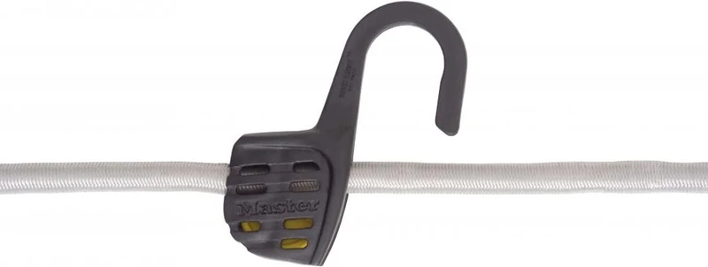 Master Lock Spanngummi Adjustable Steelcor Silber 150 - extra stabiler, verstellbarer Gepäckspanner