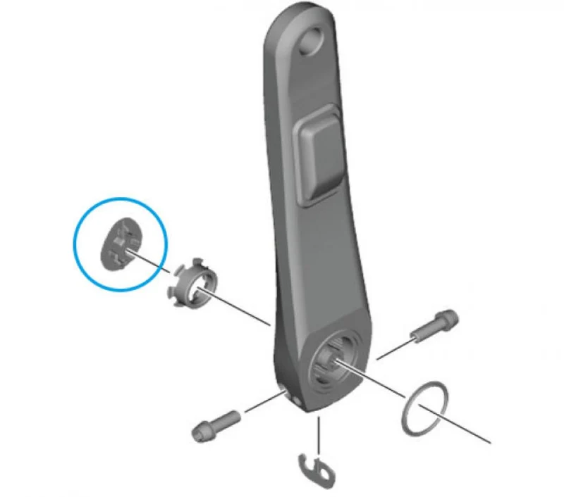 SHIMANO Abdeckkappe FC-R8100-P - passend für FC-R8100-P Kurbel mit Powermeter