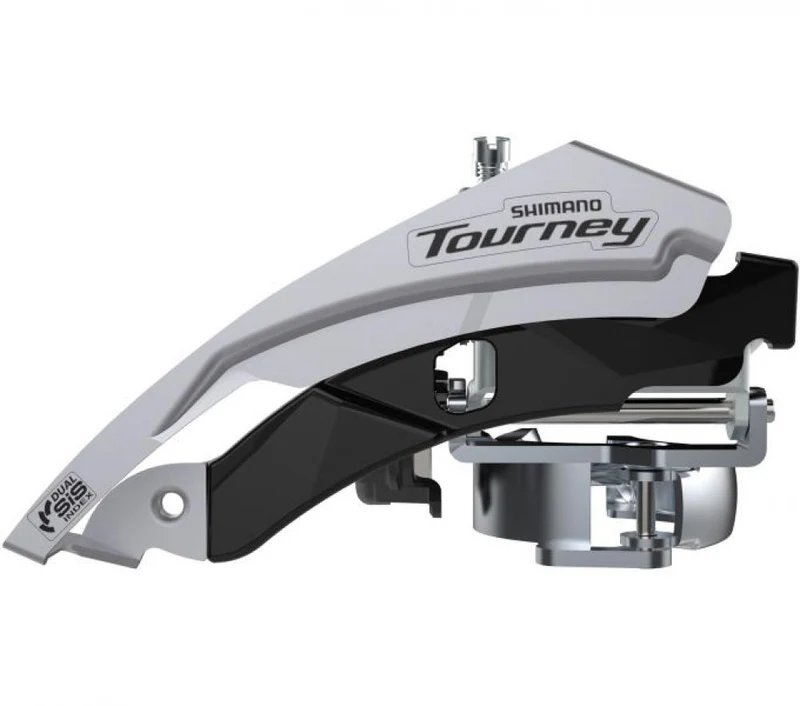 SHIMANO Umwerfer TOURNEY FD-TY600 3-fach 63-66° - Zuverlässiger Frontumwerfer für Trekking- und Citybikes