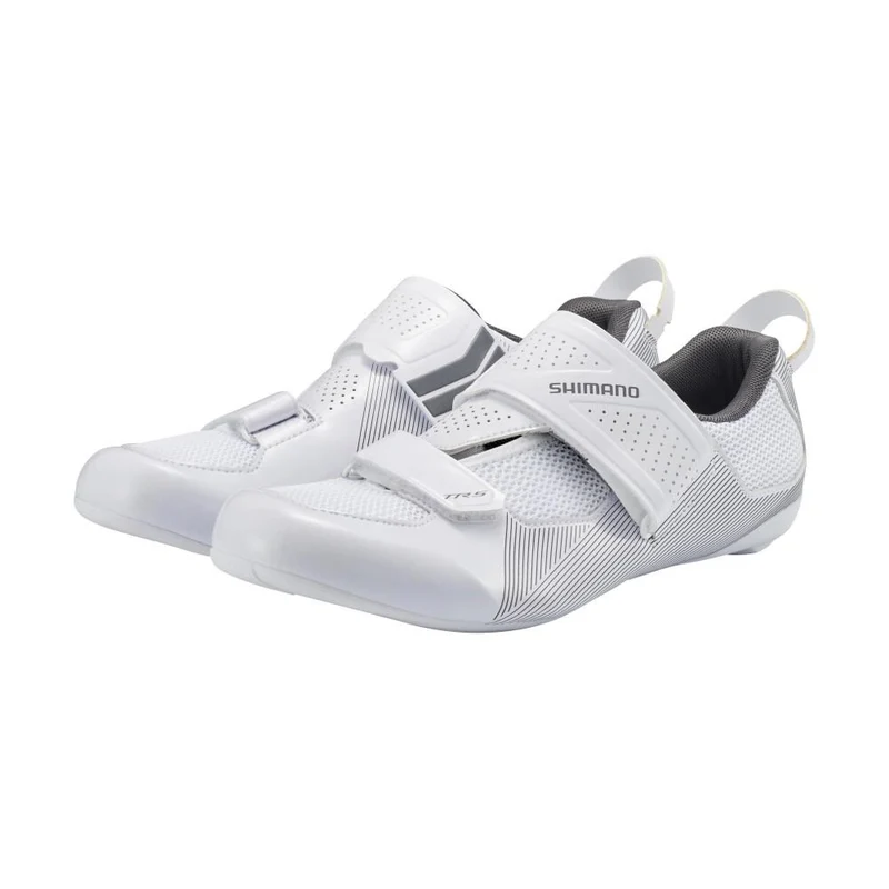 SHIMANO Fahrradschuhe TR501 - Triathlon Road SPD-SL, Größe 46, Weiß