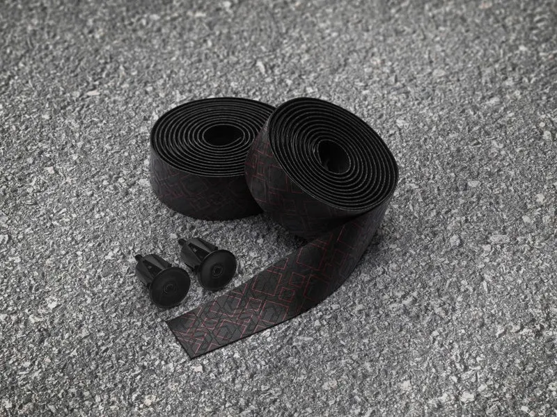 PRO Lenkerband Peaked Team, PU, 2.5mm, Einheitsgröße Schwarz-Rot - leichter Komfortgriff