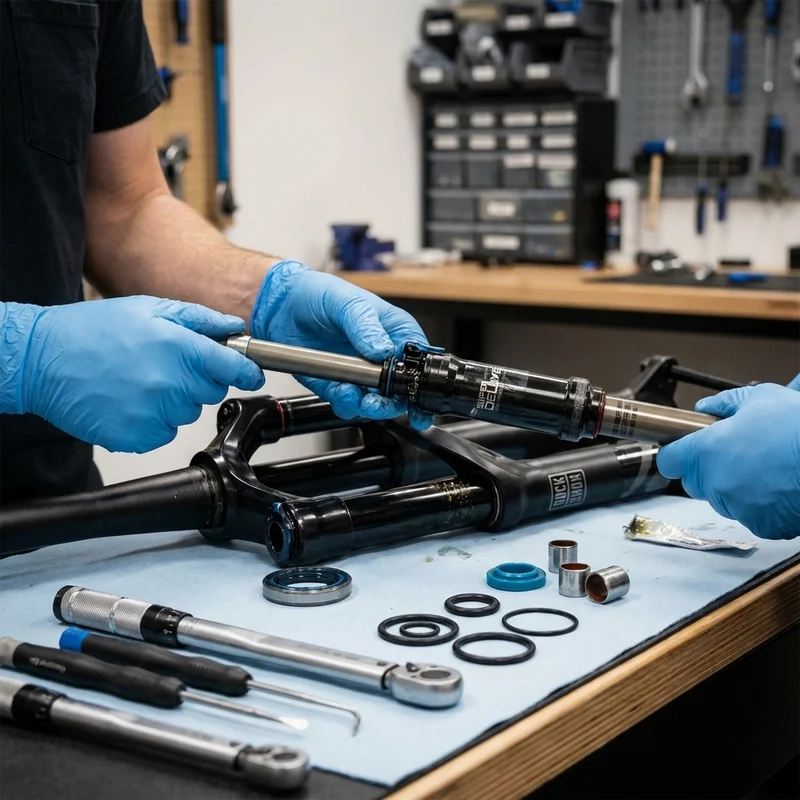 RockShox Federgabel Service-Kit Super Deluxe C (2018+) 200 Stunden|1 Jahr 00.4315.032.639