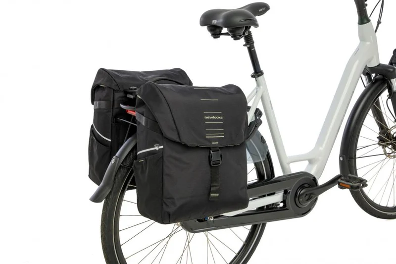 New Looxs Doppelpacktasche Vigo Double MIK 2.0 2 x 17,5L Black - geräumige Fahrradtasche