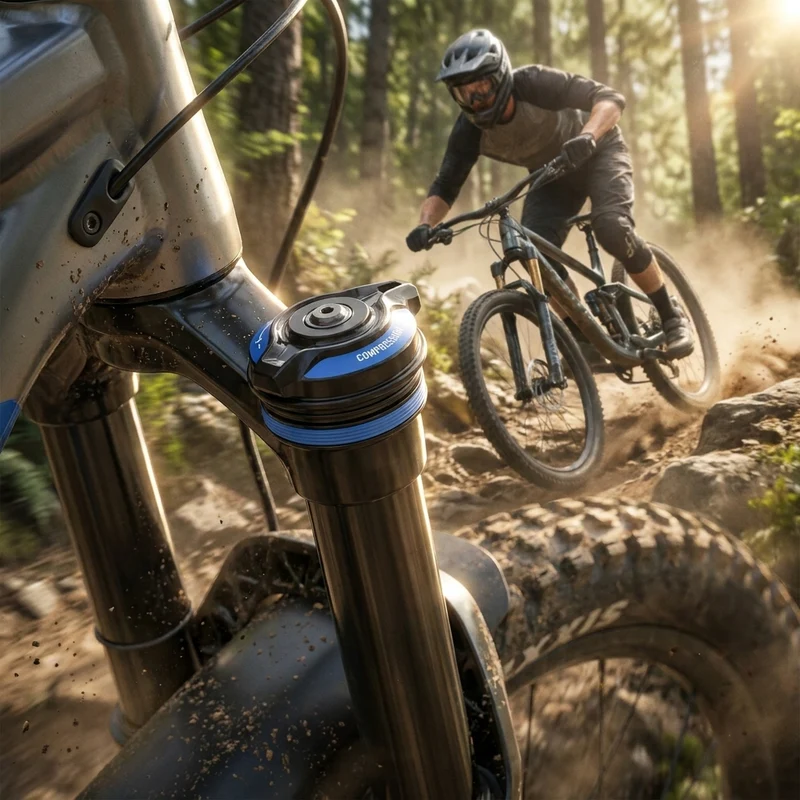 Dämpfer Upgrade Kit RockShox Domain B1+ 38mm,MotionControlRC,LowspeedComp,Lockou