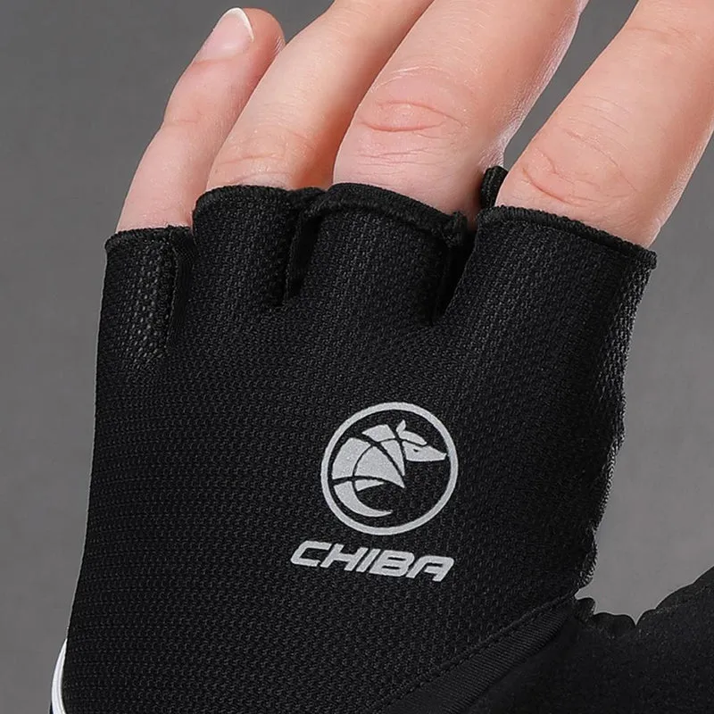 CHIBA Sport - Radhandschuh kurzfinger, schwarz, XL, atmungsaktiv