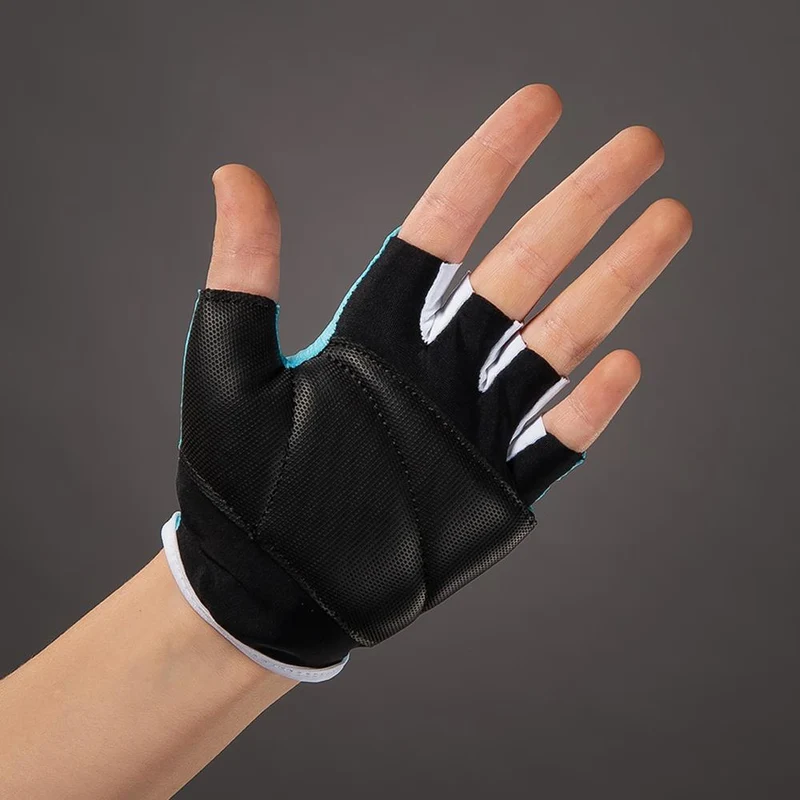 CHIBA Cool Kids - Kinder Radhandschuhe M türkis, Griptec-Innenhand, elastische Oberhand